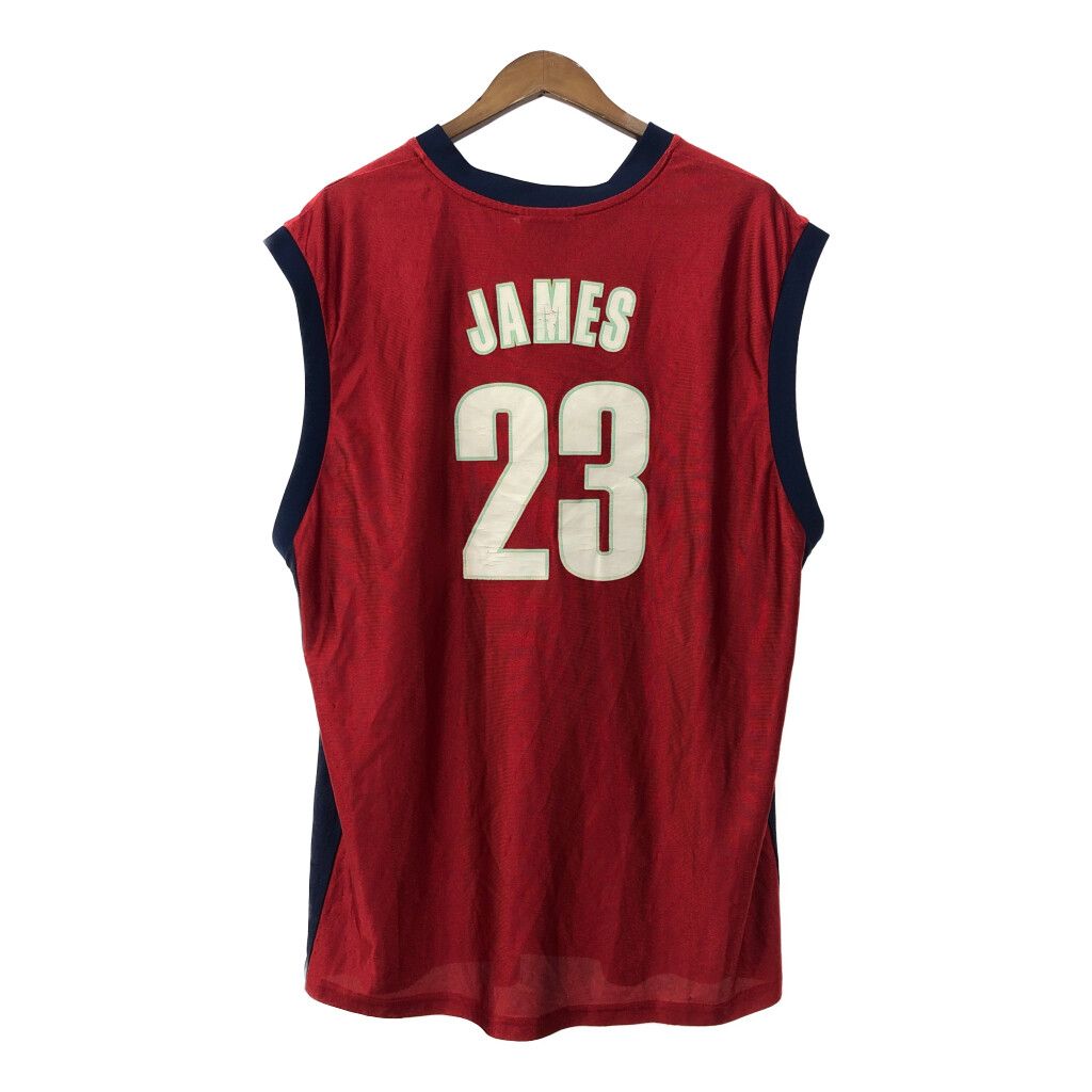 NBA クリーヴランド・キャヴァリアーズ レブロン・ジェームズ ユニフォーム 大きいサイズ プロチーム (メンズ 2XL) Q7722 NBA クリーヴランド・キャヴァリアーズ レブロン・ジェームズ