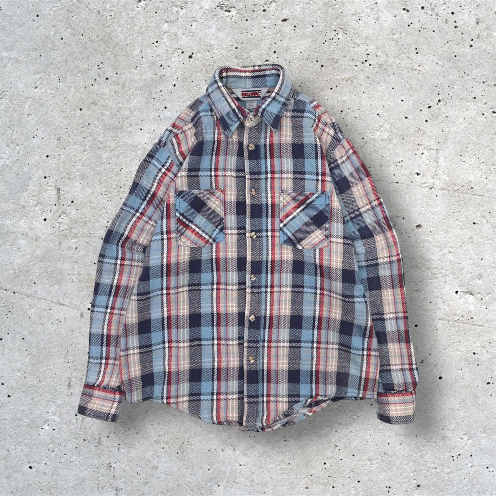 USA製 セントジョンズベイ ビックマック チェック柄ヘビーネルシャツ2XL相当 s-apd01y23n08yd073.jpg
