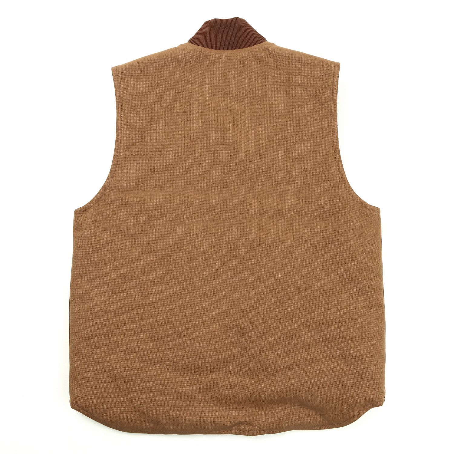 新品】 カーハート CARHARTT ジップ ベスト CARHARTT BROWN カーハート