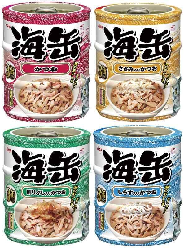 アイシア　黒缶　かつお　シラス入かつお　ささみ入かつお　28本 ペット用】 アイシア 黒缶 1歳頃からの猫用 しらす入りかつお
