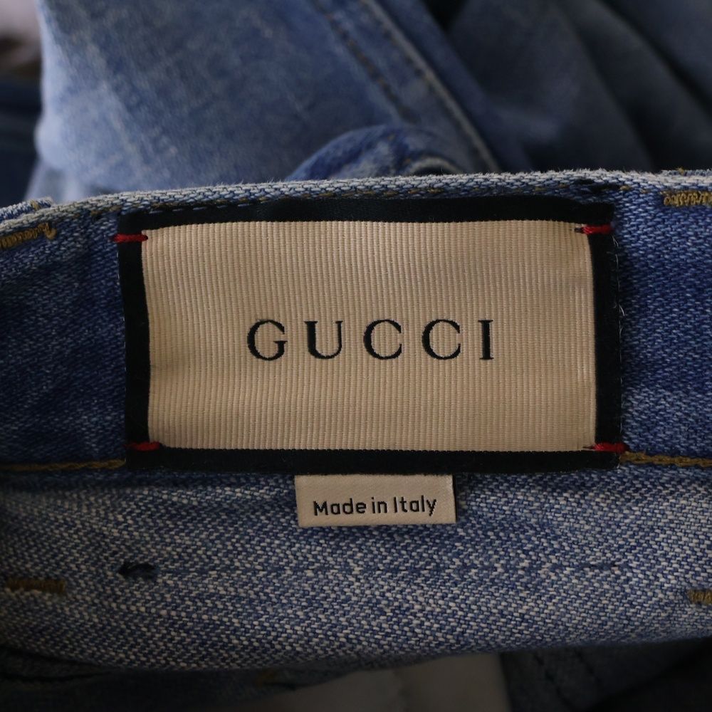 GUCCI (グッチ) Organic Denim Pant With Cauliflower オーガニック 