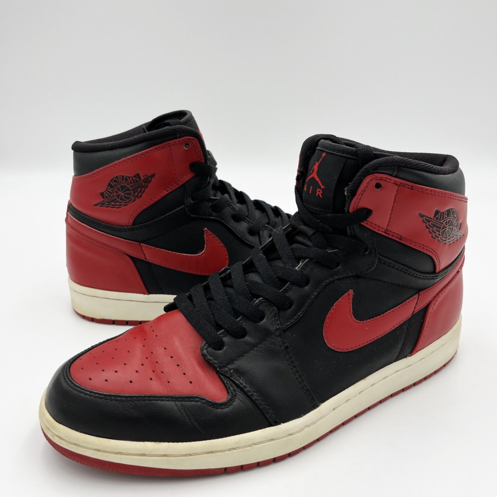 NIKE ナイキ AIR JORDAN 1 エア ジョーダン 1 AJ1 HIGH RETRO ハイ レトロ CHICAGO BULLS シカゴ ブルズ  332550-061 black varsity red 28cm 2009 SM-29 - メルカリ