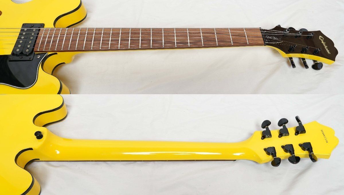 ☆Epiphone☆DOT STUDIO LM 2004年製 Yellow/Black 限定モデル 