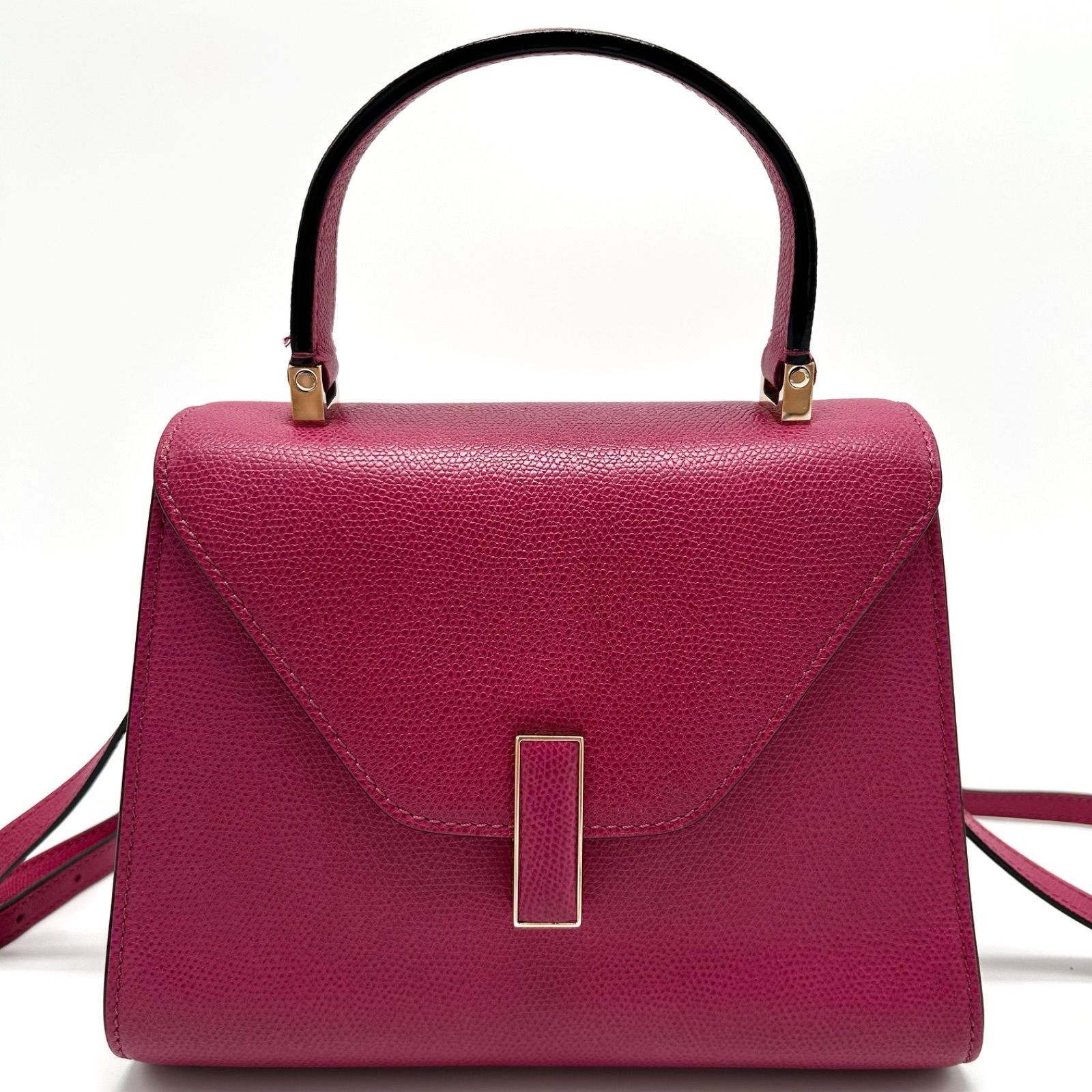 ◎ 極美品 Valextra ヴァレクストラ ミニ イジィデ ハンドバッグ 2WAY 