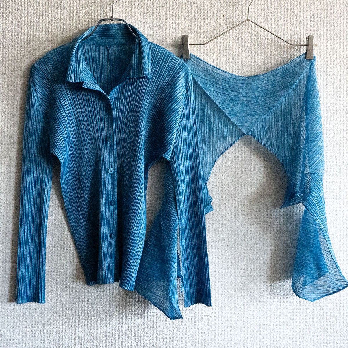 美品】 PLEATS PLEASE【プリーツ セット】トップス スカーフ