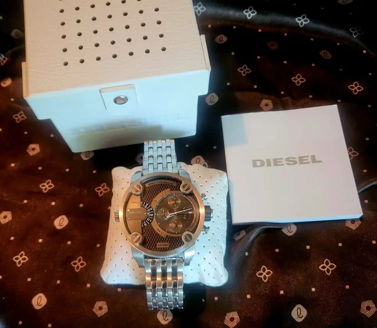 海外限定 ディーゼル 腕時計 リトルダディ DZ-7259 ビッグフェイス