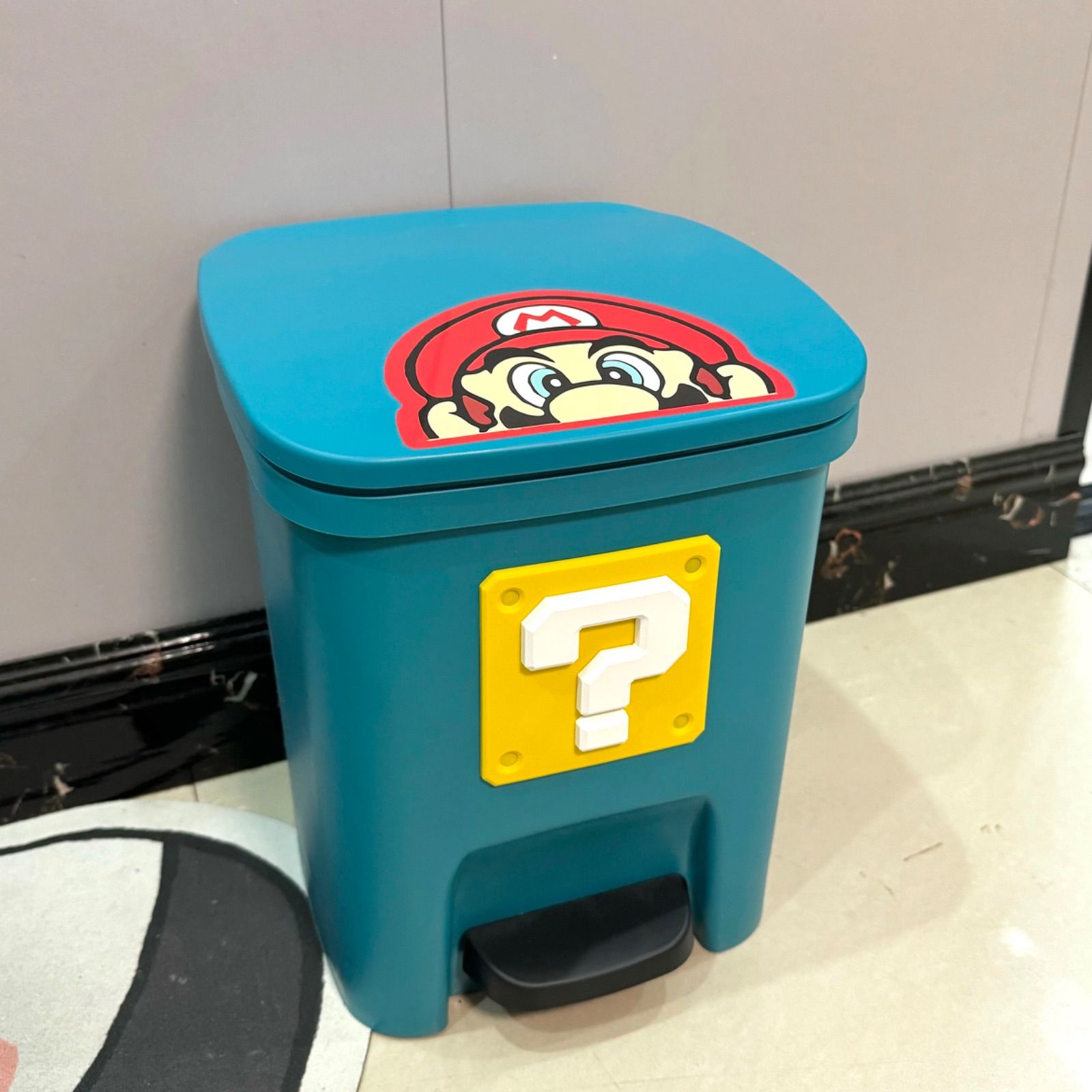 全6色】キャラクター マリオ 11L ダストボックス ゴミ箱 - メルカリ