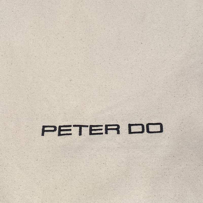 Peter Do ピータードゥー CLASSIC TOTE BAG IVORY ロゴ 刺繍