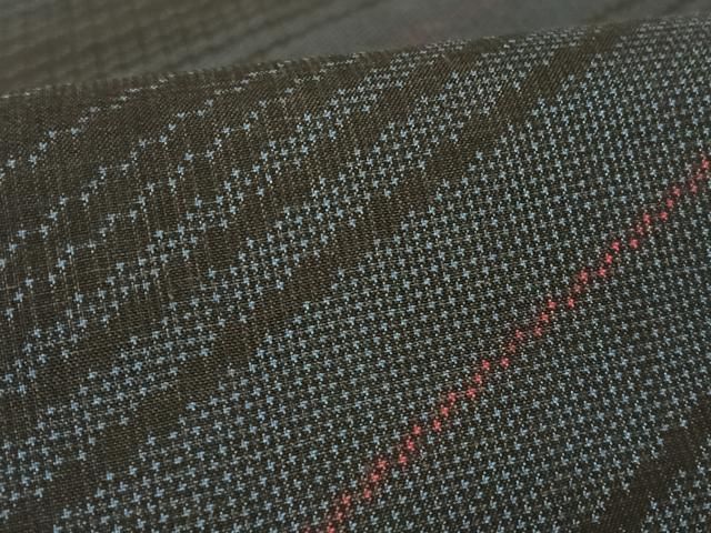 平和屋着物○本場大島紬 一元7マルキ 変わり縞 正絹 逸品 AAAW4071np