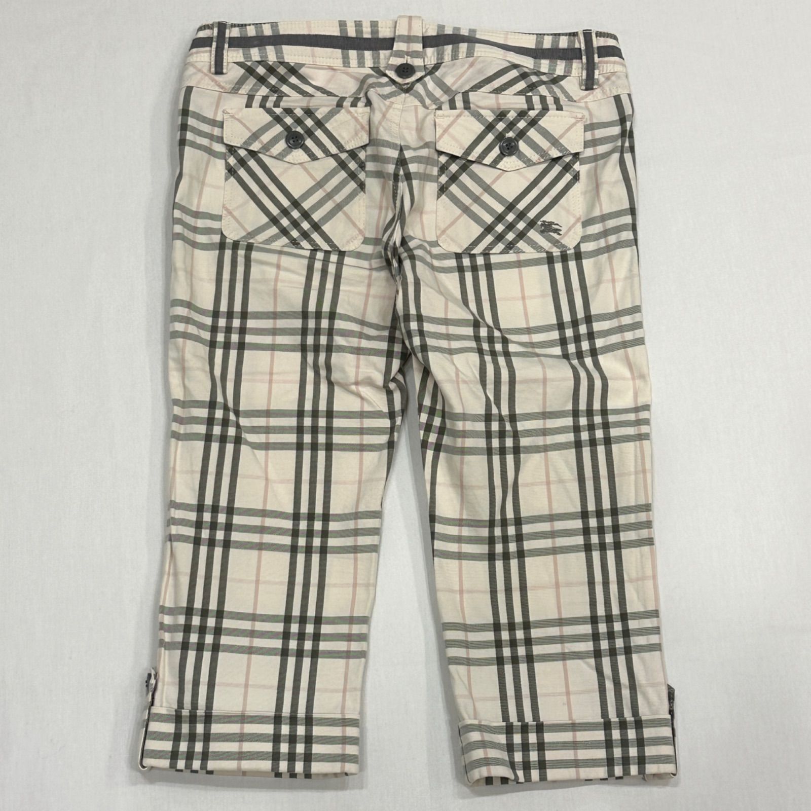 美品 バーバリーブルーレーベル ショートパンツ ノバチェック ベージュ Burberry Blue Label バーバリーブルーレーベル ショートパンツ