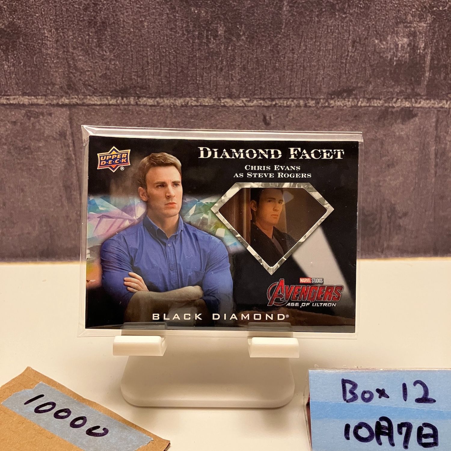 2021 Upper Deck Chris Evans as Steve Rogers Avengers Age of Ultron Film Cell Memorabilia DIAMOND FACET カード