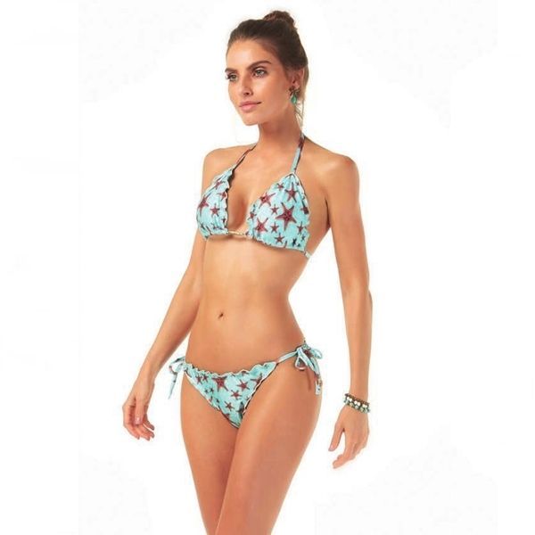 michellMacaron フラワーフリルビキニ michellMacaron - ミシェル