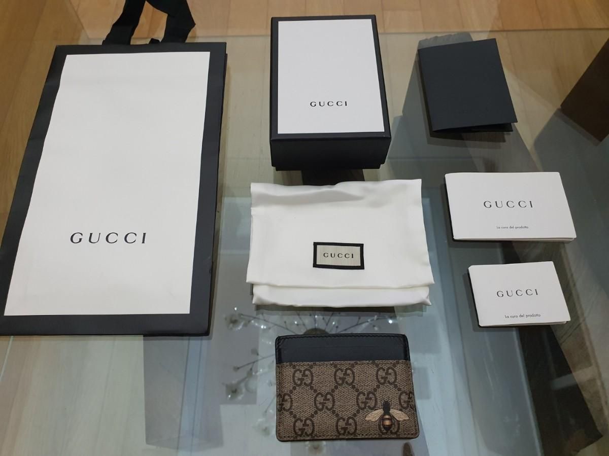 【Bunjang商品韓国直送】GUCCI(グッチ) みつばち カードウォレット 付属品完備
