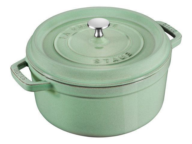 STAUB ピコ ココット ラウンド 22cm セージグリーン 2.6L