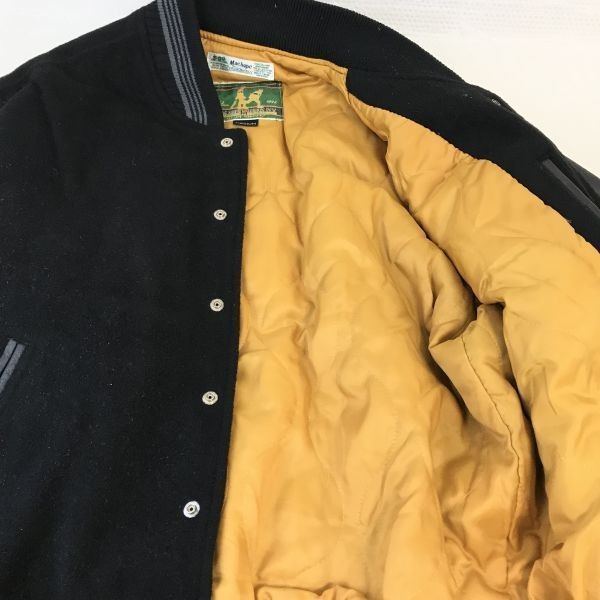 日本製/Vintage☆マックホープ/MACHOPE☆本牛革/レザー/袖革スタジャン 