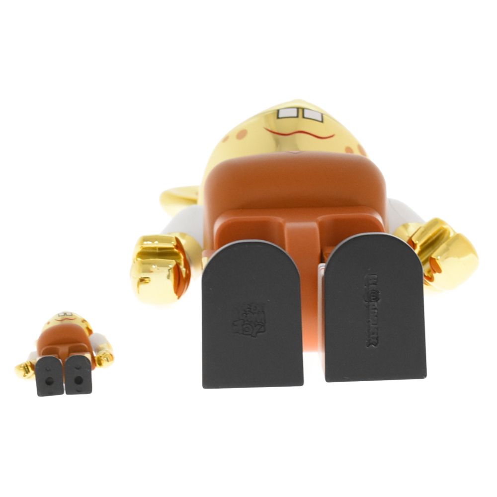 MEDICOM TOY - スポンジボブ  ベアブリック  ゴールド MEDICOM TOY メディコムトイ BE@RBRICK SPONGEBOB GOLD CHROME