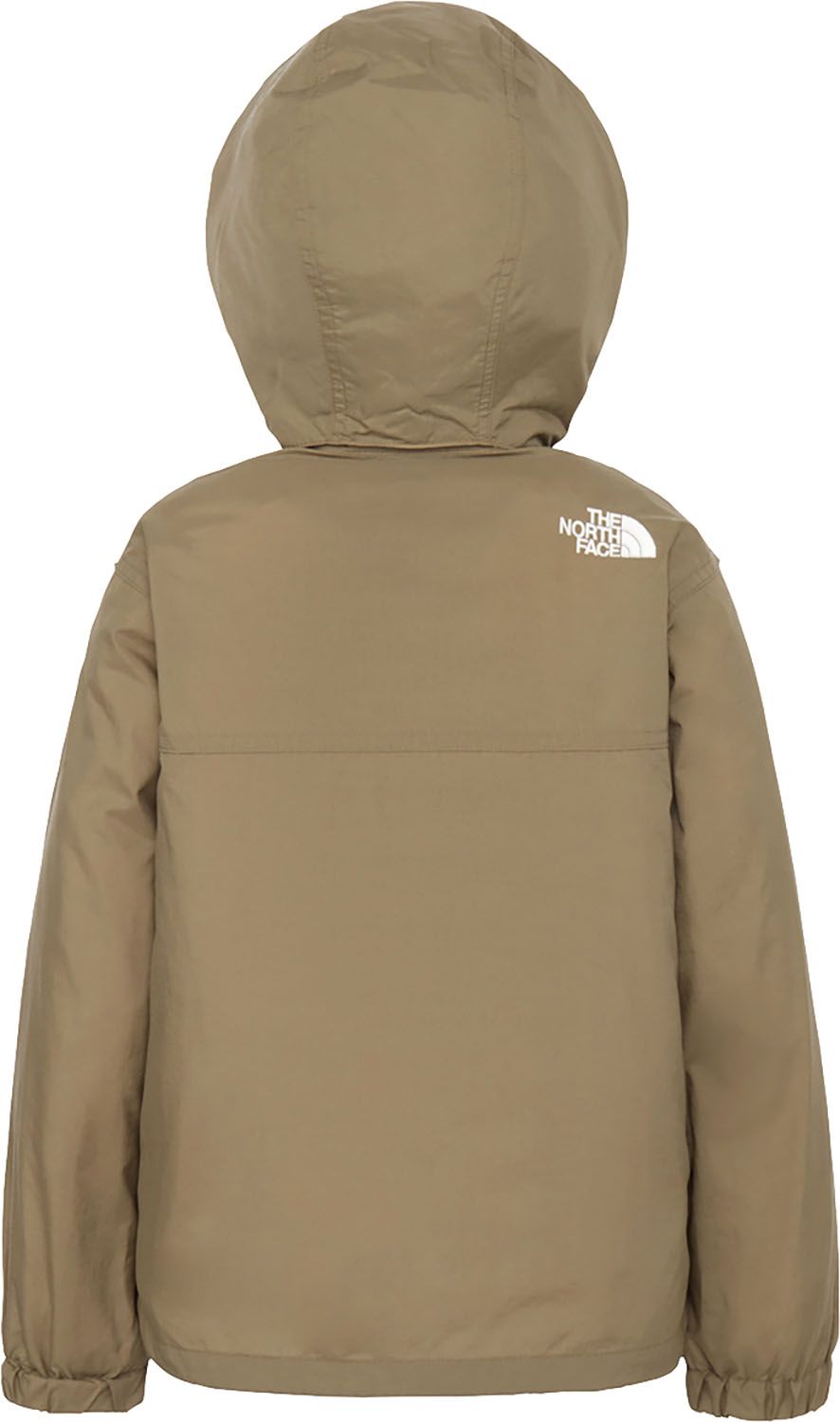 ザ ノース フェイス THE NORTH FACE アウトドア コンパクトジャケット 子ども服 ウィンドブレーカー アウター 上着 軽い はっ水 シンプル フード 取り外し 普段使い 外遊び キャンプ 記名ラベル NPJ22510 CK クラシックカーキ