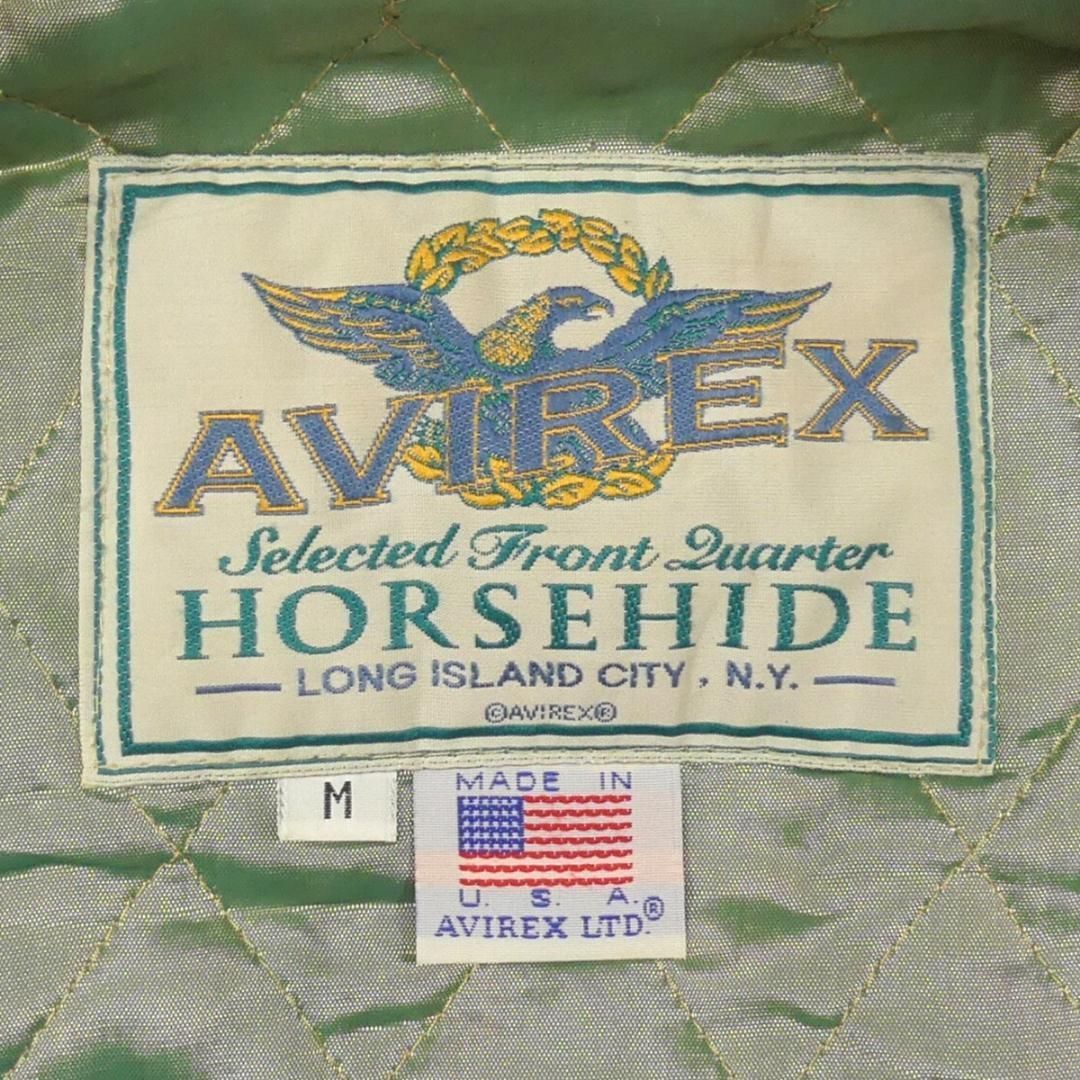 AVIREX アヴィレックス スタジャン 古着 レザー M 赤 青 HH9176 - メルカリ