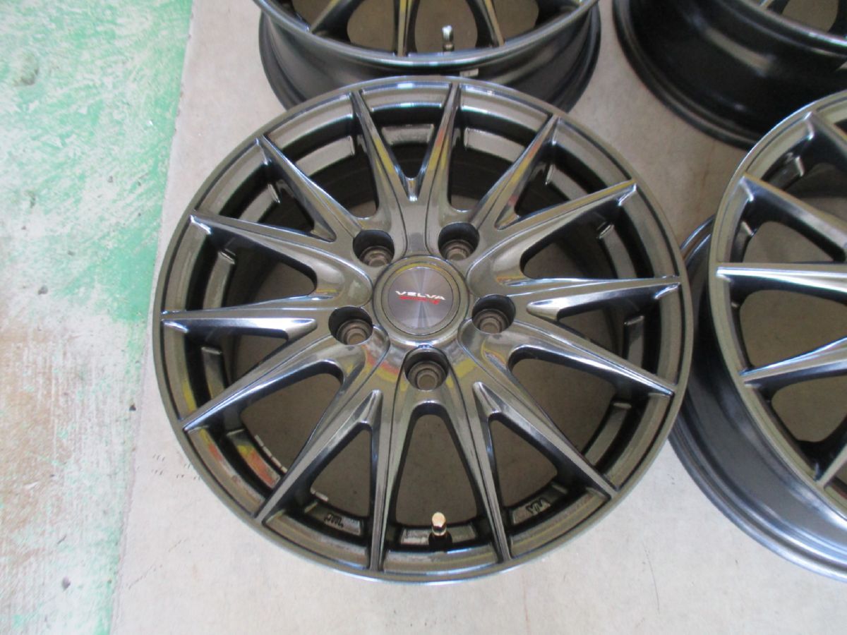 Weds VELVA SPORT2 アルミホイール 15インチ 4本セット 6J 5H 114.3 43 20656 インボイス領収書発行