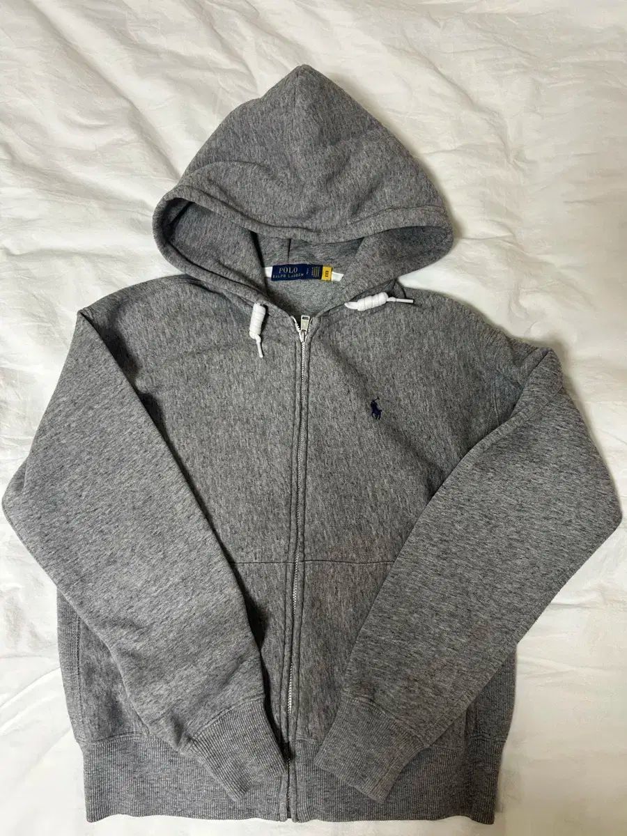 ポロ Ralph Lauren ラルフローレン グレー ジップアップパーカー フード付き S