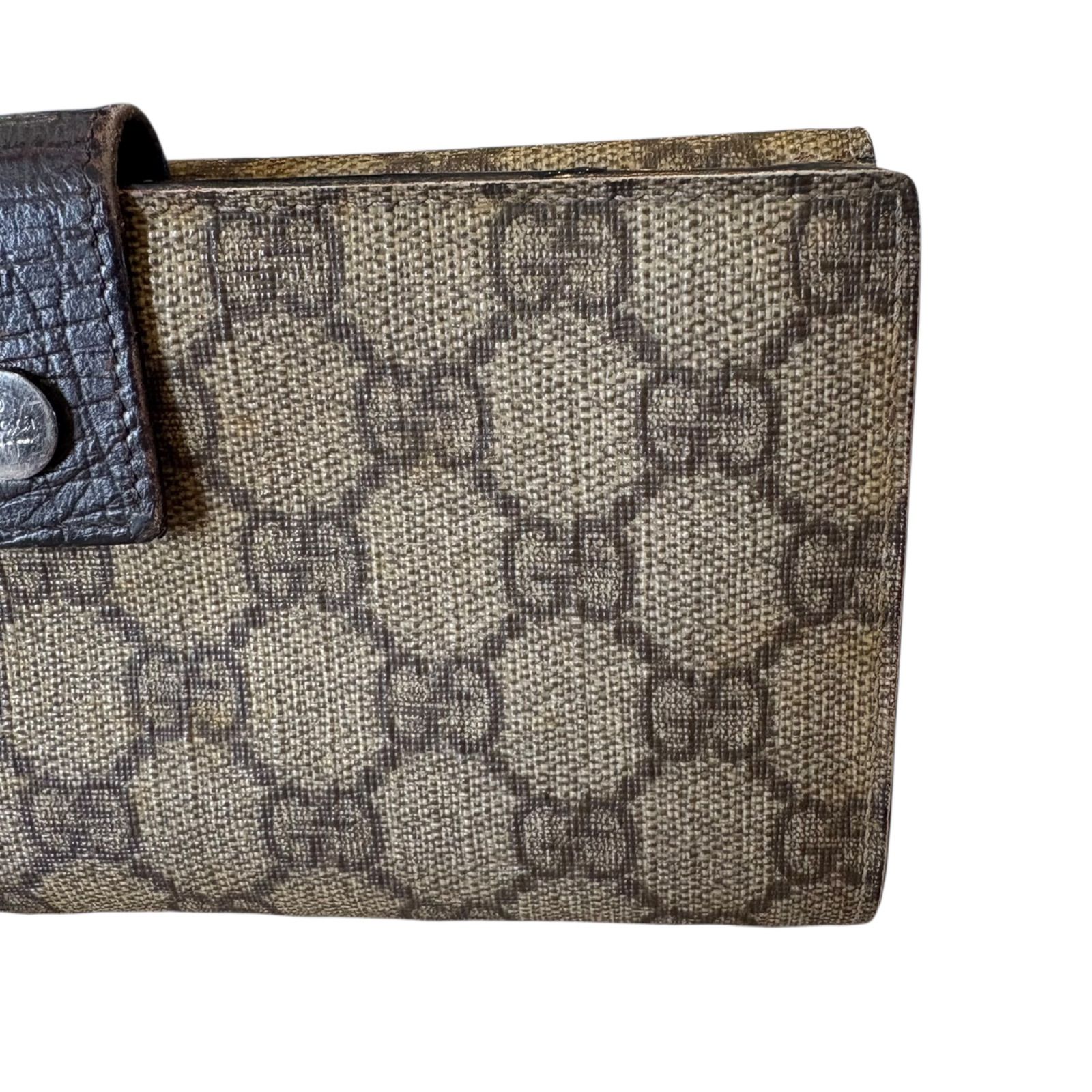 GUCCI グッチ 財布 長財布 GGスプリーム Wホック長財布 115046