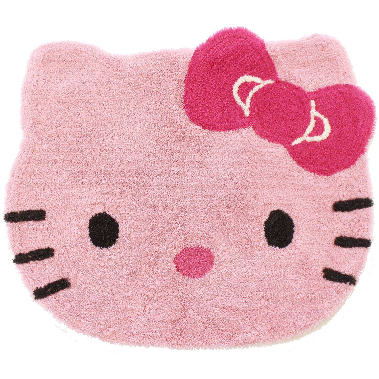 フロアマット ハローキティダイカット Sサイズ(約32×36cm) オカ ピンク