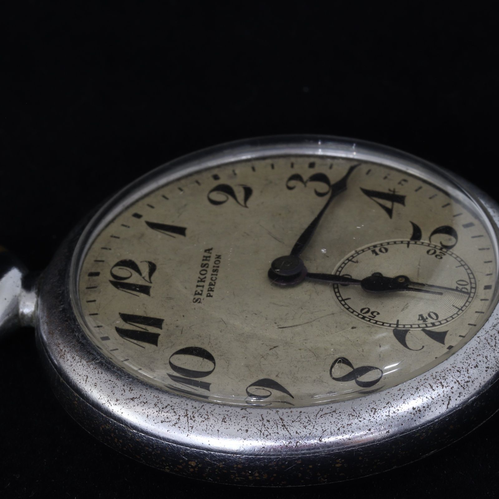 IT7X4DLUMO56 SEIKOSHA SEIKO 19 セイコー プレシジョン 懐中時計 手巻き 稼働品 アンティーク シルバー IT7X4DLUMO56 SEIKOSHA SEIKO 19 セイコー プレシジョン 懐中時計 手