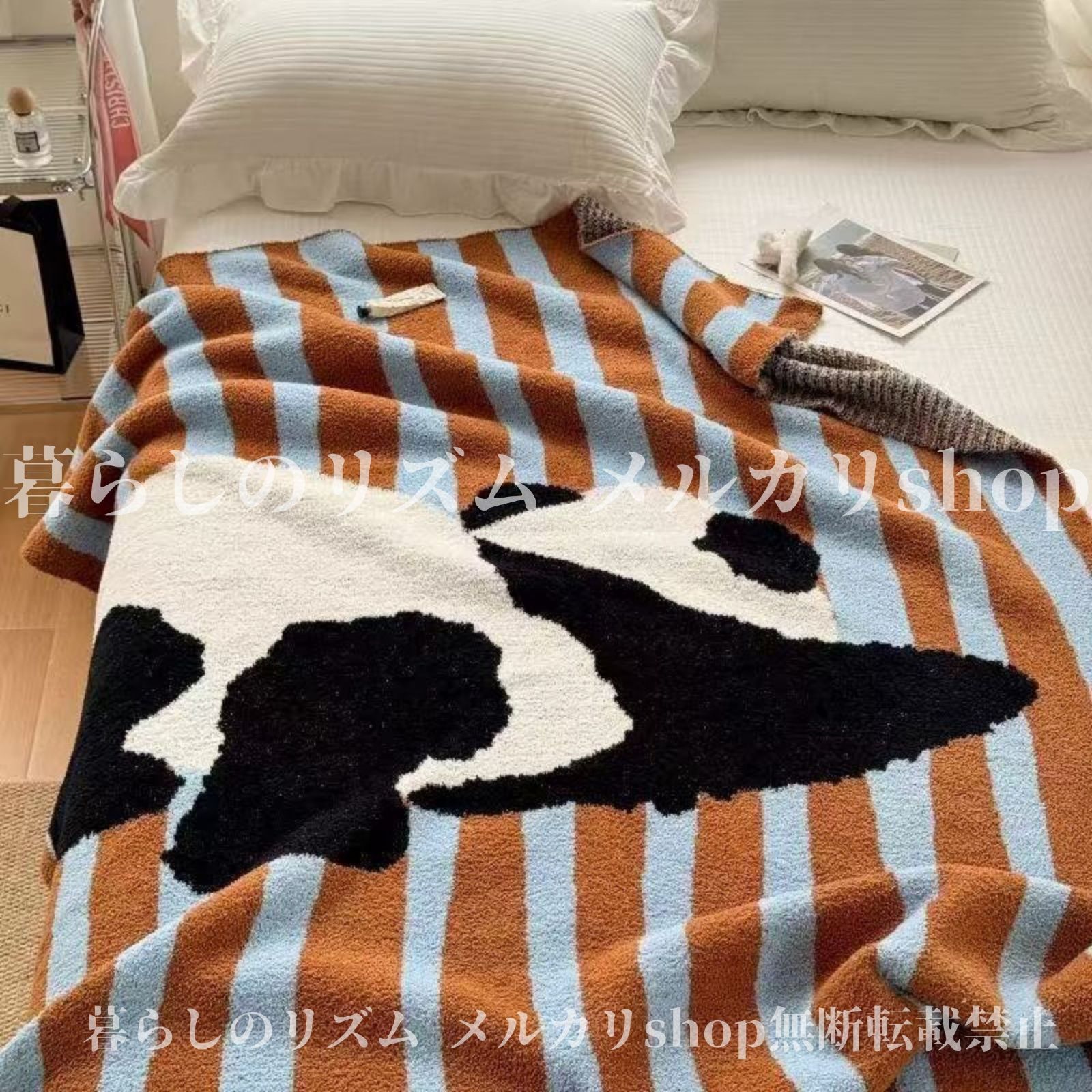 ブランケット エクストララージ ハーフノルディックブランケット オールシーズン ソフトミルクシェニール風 ソファ ベッド オフィス用 ラージサイズ 130x160cm 洗濯機対応 ホームデコレーション リビングルーム 寝室 ワークスペース 北欧