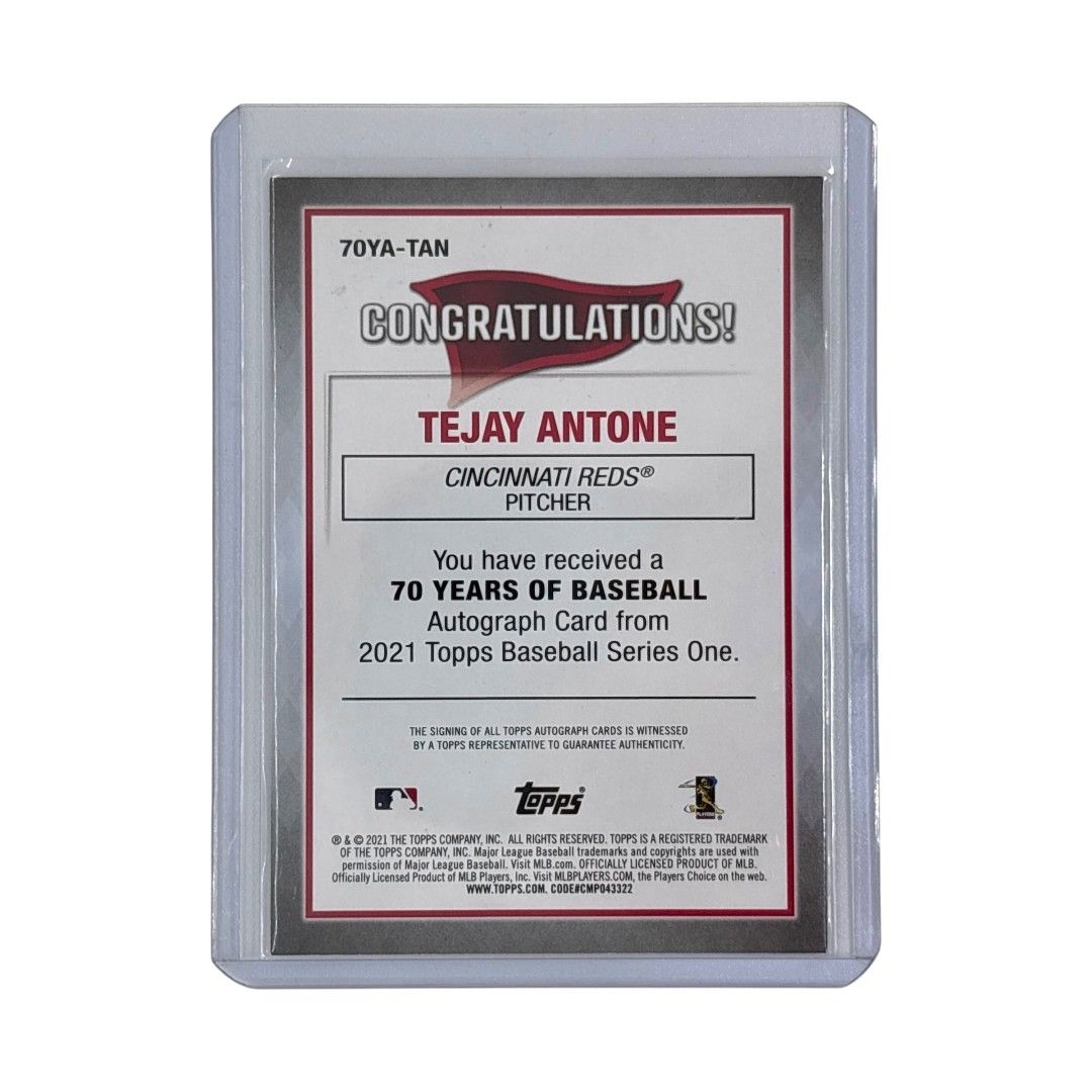 TOPPS MLBカード SERIES ONE 70 YEARS OF BASEBALL TEJAY ANTONE