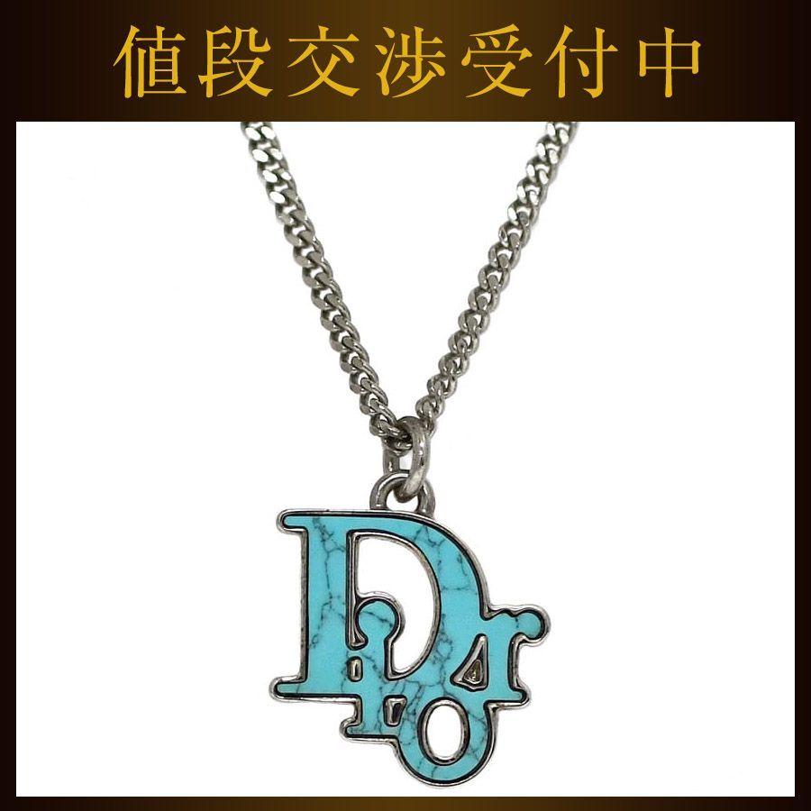 Christian Dior　ディオール　ロングネックレス　ネックレス　シルバー 極美品 Christian Dior ディオール ロング ネックレス シルバー