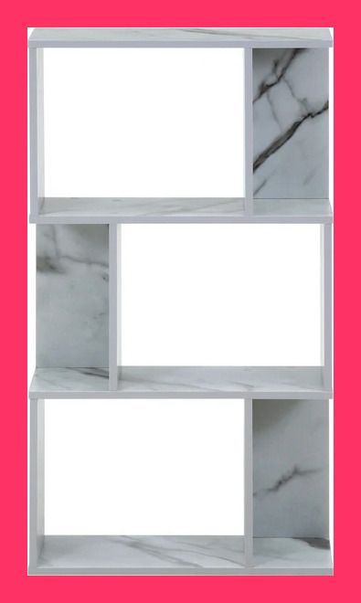 S型ディスプレイラック3段 大理石柄 S型ディスプレイラック3段 大理石柄