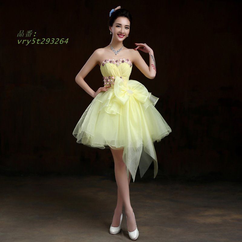 チュール チューブドレス PINKPARKS】アシンメトリーチューブドレス