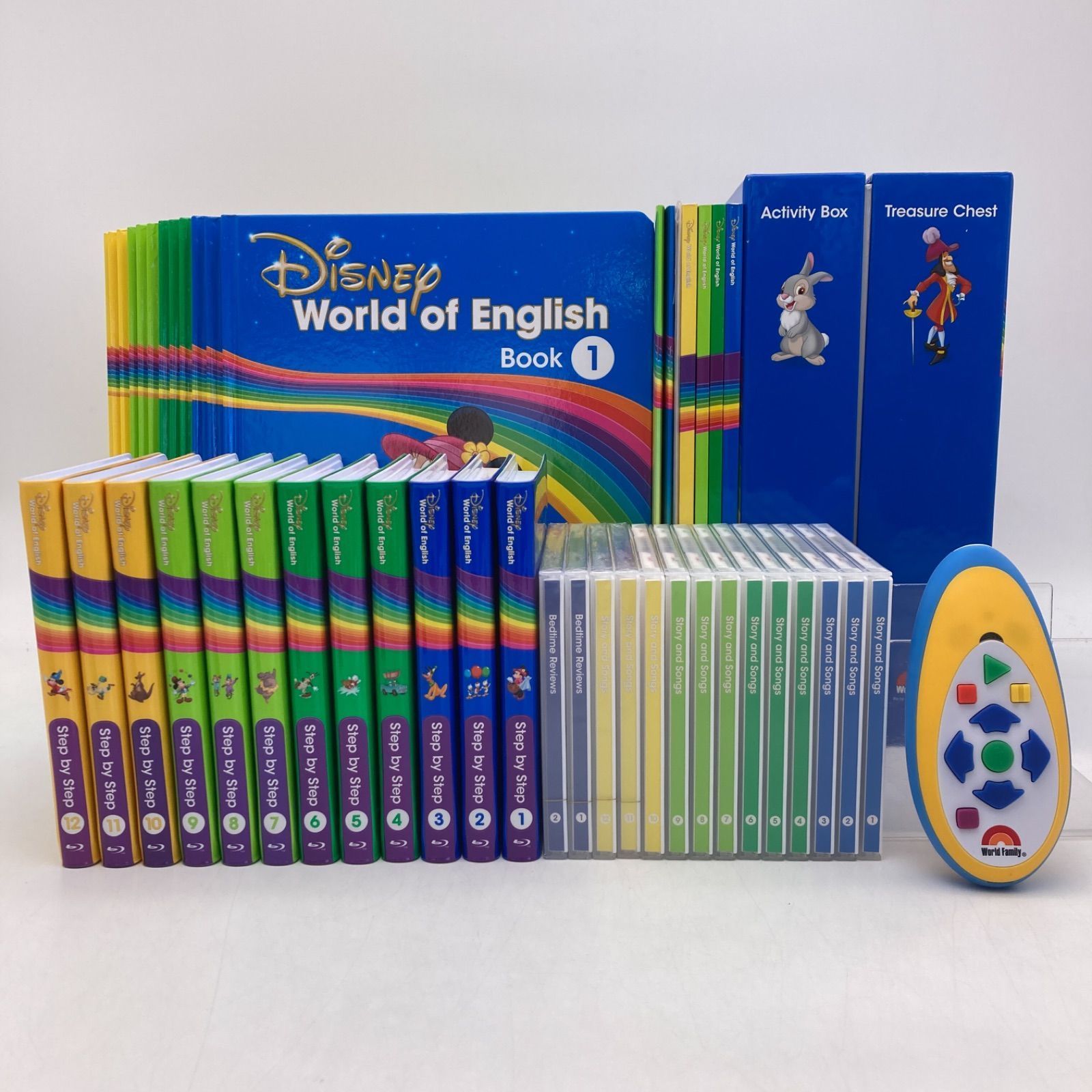 2021年 メインプログラムセット ブルーレイ 絵本 CD ディズニー英語システム DWE Disney ワールドファミリー 105121