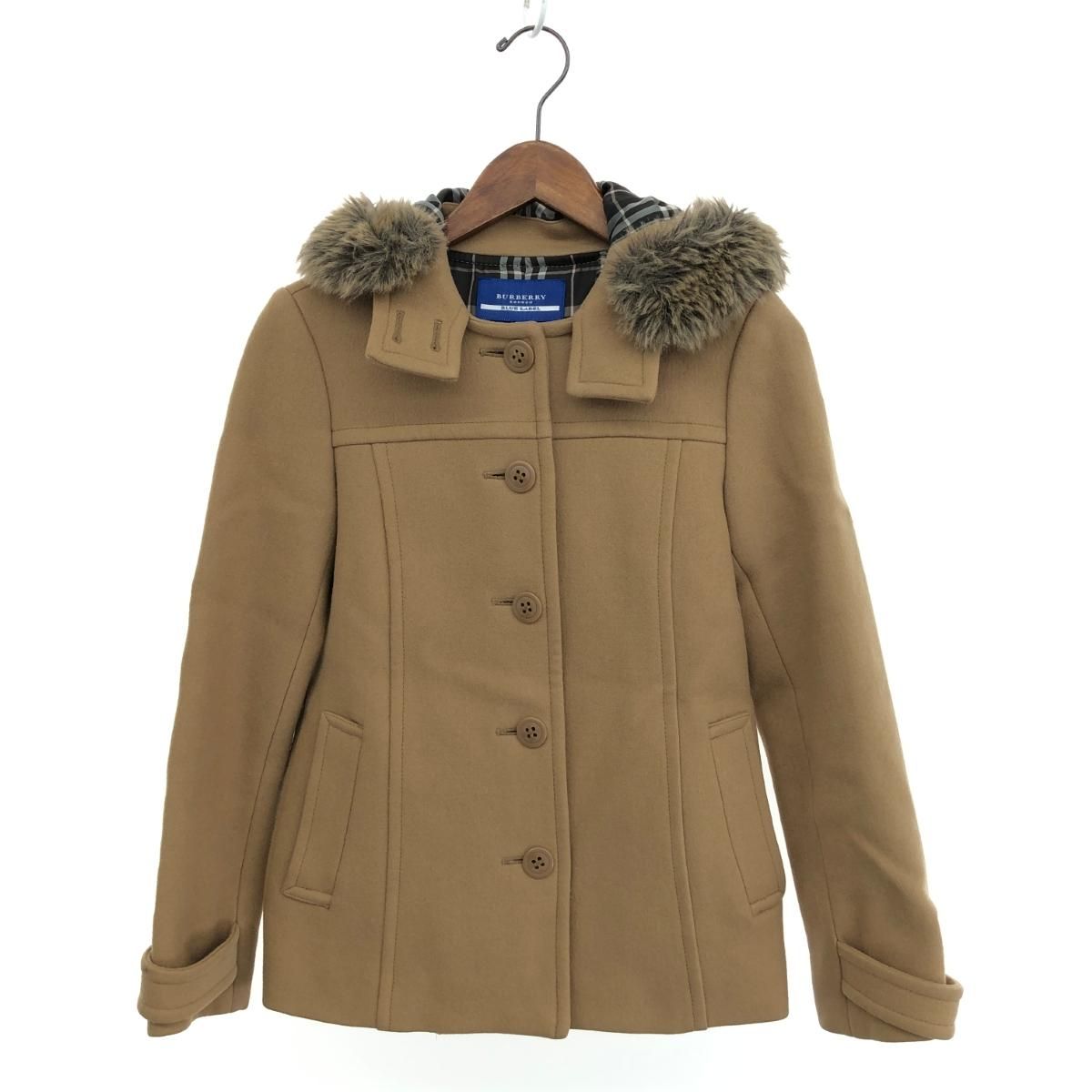 Burberry Blue Label ベージュ ウールコート BURBERRY BLUE LABEL ベージュウールコート