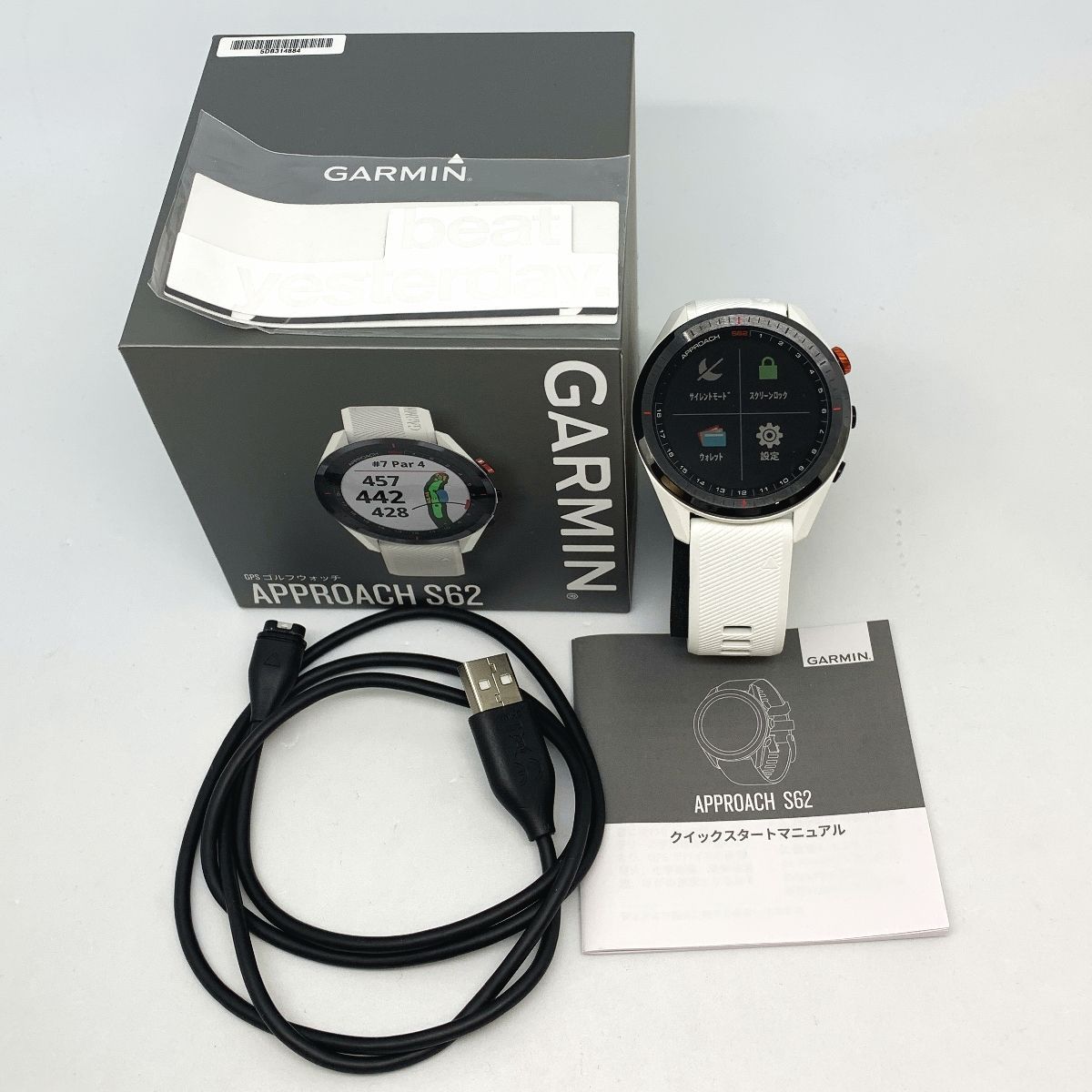 Garmin Approach S62 GPS ゴルフウォッチ ゴルフ 時計 中古美品