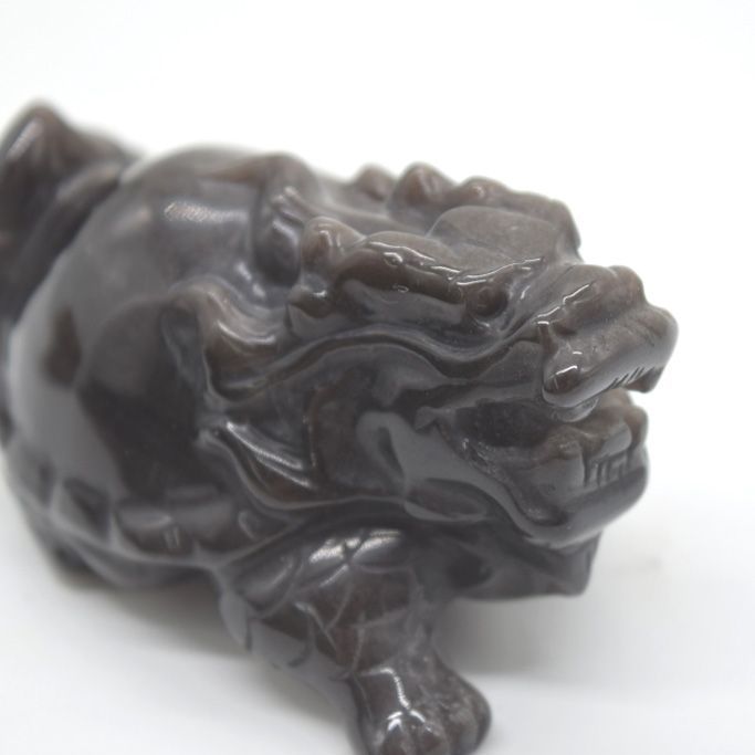 オブシディアン 置物 黒曜石 龍亀 2点ペア ロングイ 開運 魔除 インテリア 龍亀 ロングイ オブシディアン 天然石製置物 黒曜石 7cm B - メルカリ