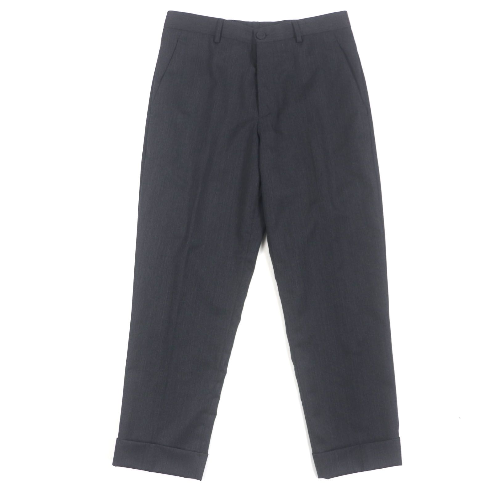 DIOR ディオール オム 113C127A6326 ウール55% ノータック パンツ スラックス ダークグレー 44 イタリア製 正規品 メンズ