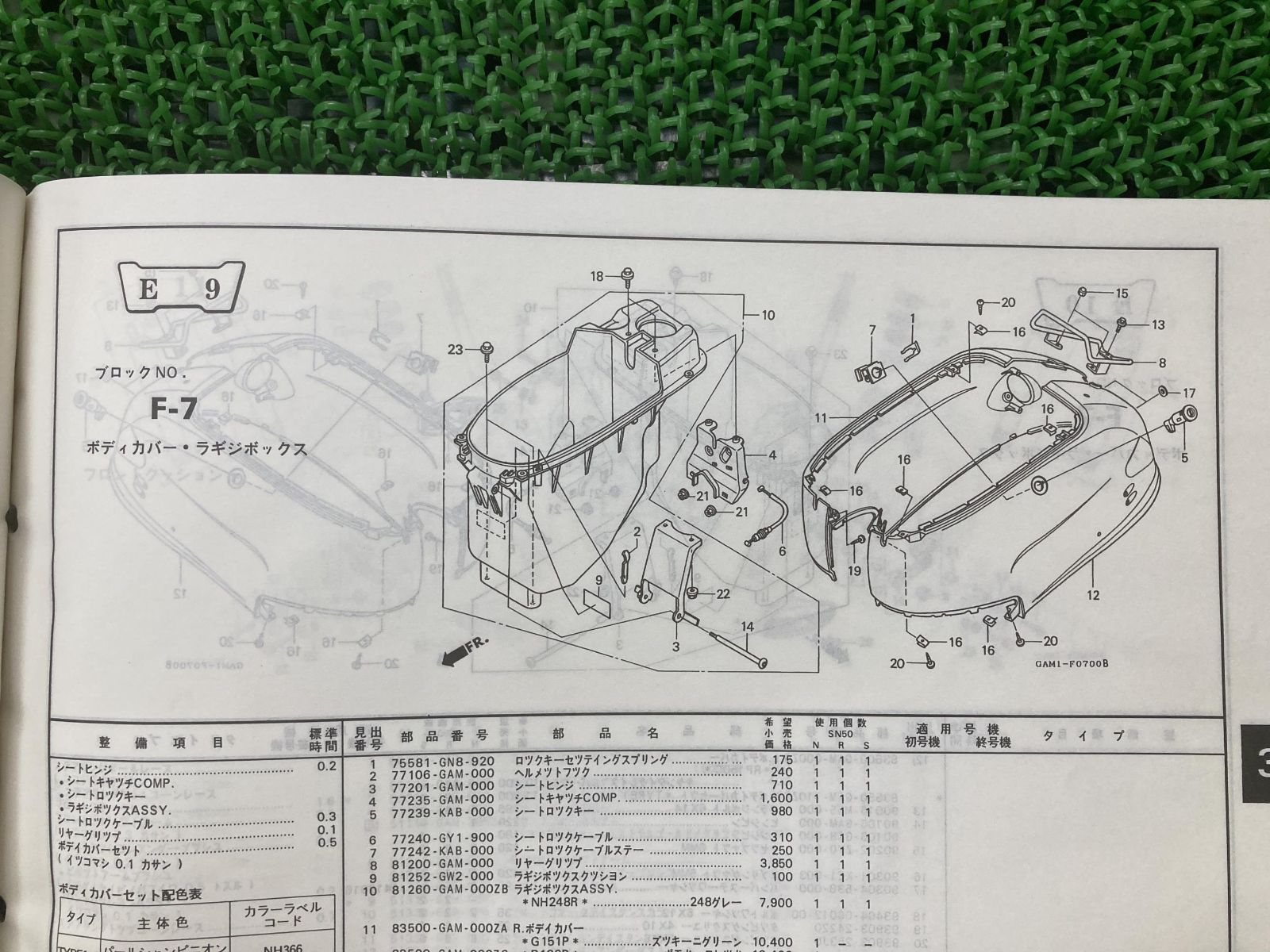 売れ筋新商品 バイクパーツ ジョルノ4スト GIORNO AF77-1001xxx の キャリア 1662696824