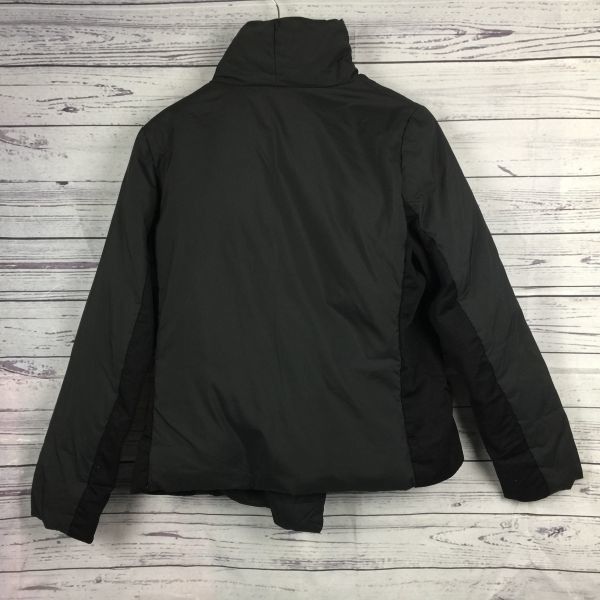 DKNY ダウンジャケット サイズ4 （Sサイズ程度）黒 DKNY (ダナキャラン ニューヨーク) 袖ロゴ フード フルジップ