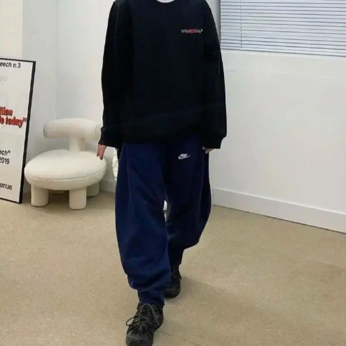 オーバージョギング ネイビー