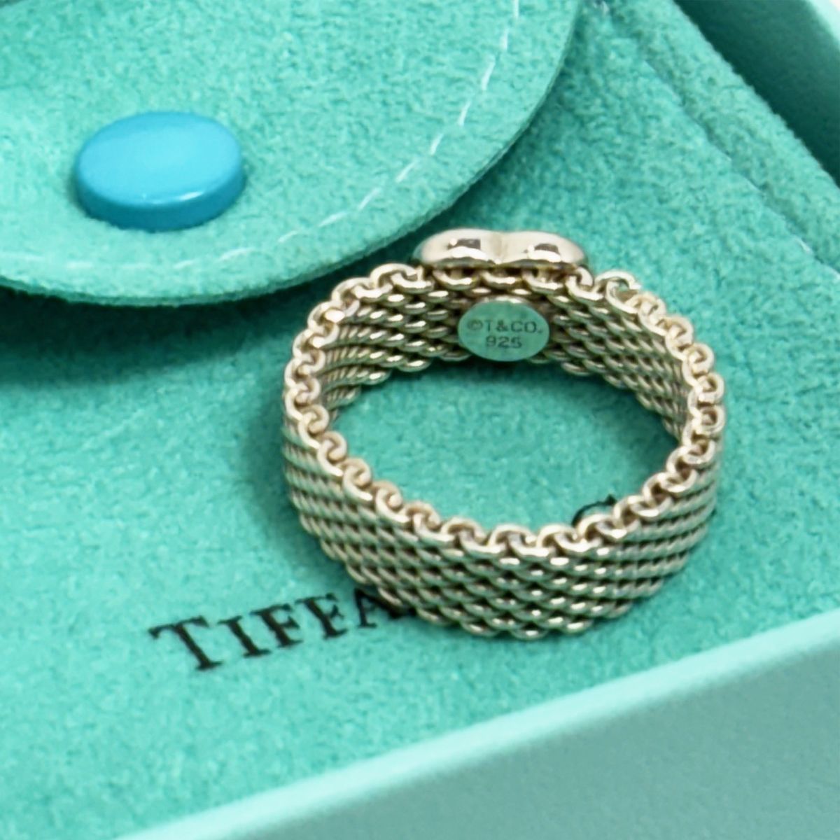 KK　ティファニー　Tiffany サマセットメッシュリング　11〜12号 極美品✨ティファニー サマセット リング 指輪 シルバー