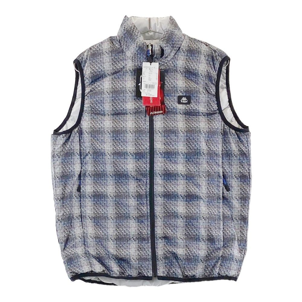 サイズ：M KAPPA GOLF カッパゴルフ リバーシブル ダウンベスト グレー