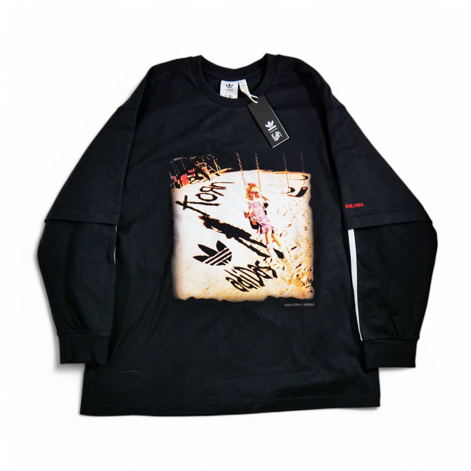 KORN adidas レイヤード　ロングスリーブTシャツ KORN adidas コーン アディダス ロングスリーブ Tシャツ