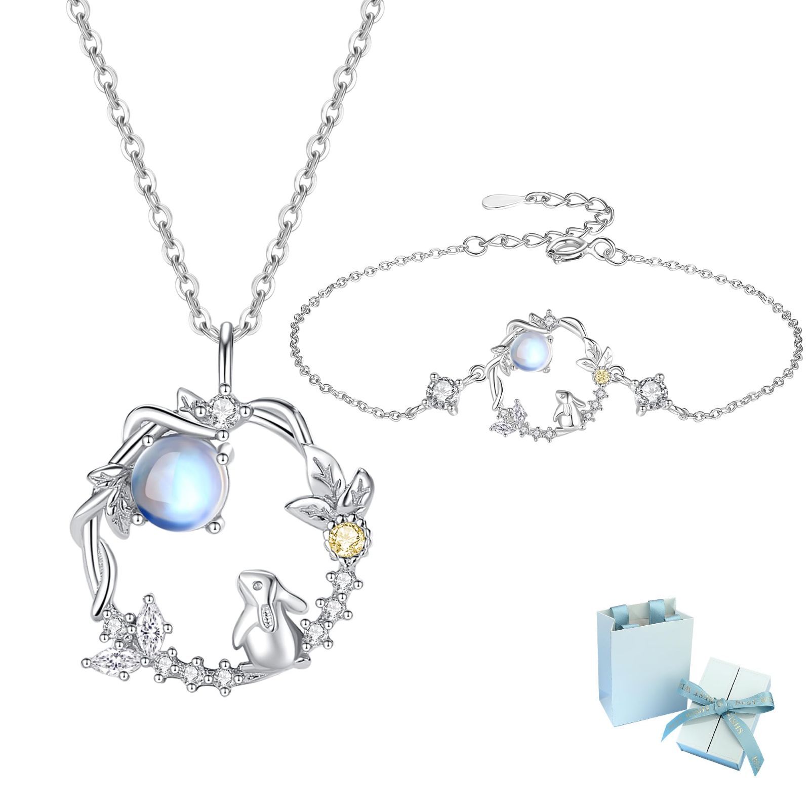 新着商品 月 うさぎ フープ 円形 レディース ラッキー Silver925 金属アレルギー対応 ネックレス アクセサリー 誕生日 シルバーサンダー プレゼント 女性