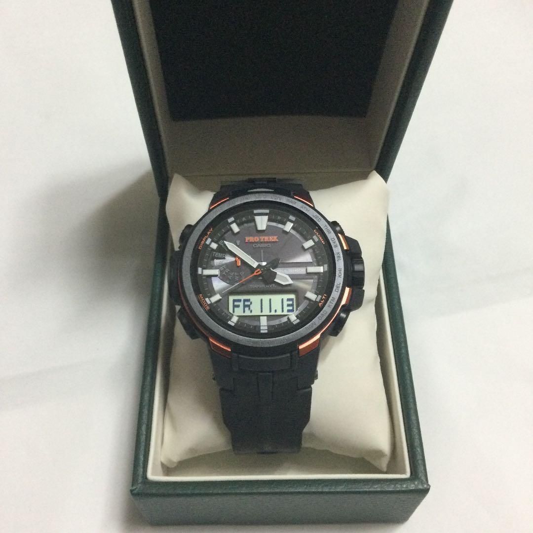 電波ソーラー】CASIO PROTREK PRW-1300 トリプルセンサー - 腕時計(デジタル)
