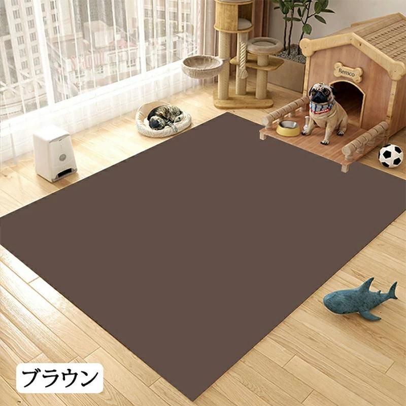 ペットマット 防水 撥水 防滑 滑らない 滑り止め カーペット ラグ ラグマット プレイマット ペット 猫 犬 マット ケージの下に敷く ペット