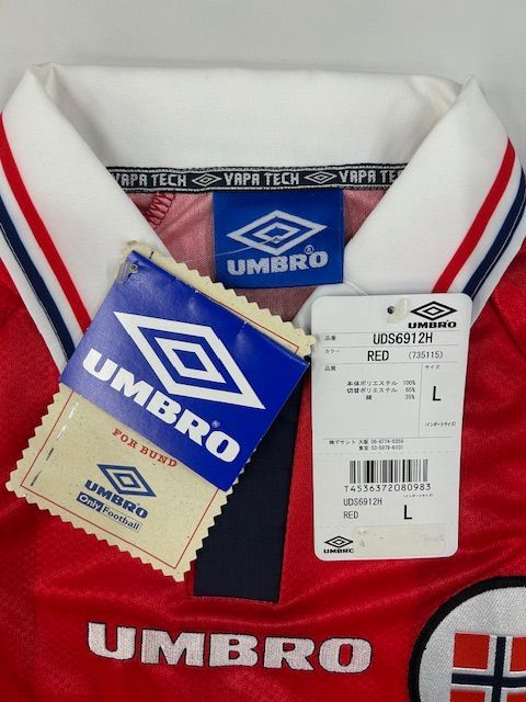 1998年 ノルウェー代表 ユニフォーム UMBRO アンブロ サッカー ☆1998 UMBRO Norway アンブロ ノルウェイ代表 ホーム