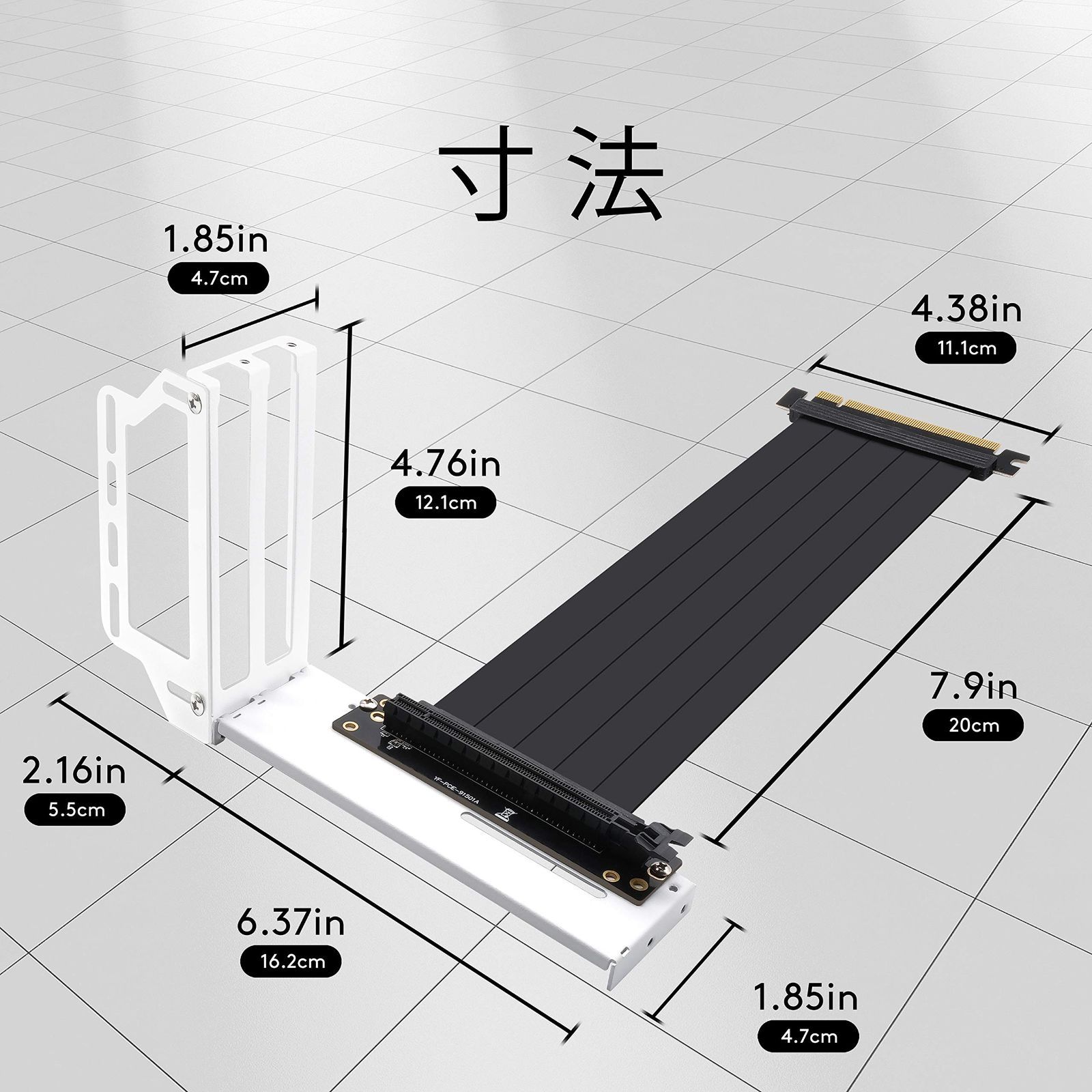 EZDIY-FAB gpu縦置きブラケット EZDIY-FAB 垂直 PCIe4.0 GPUブラケット 垂直グラフィックカード