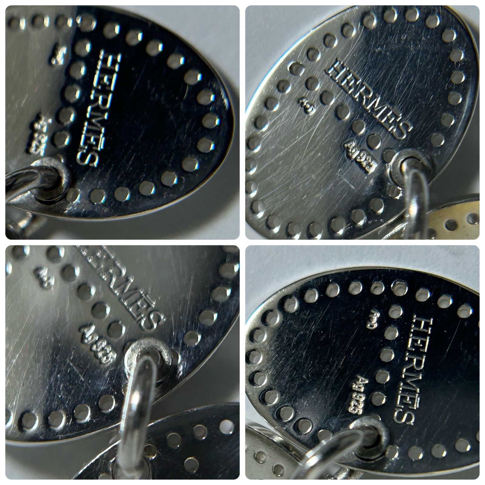 使用感有】 エルメス エクリプス エブリン Sterling Silver 925