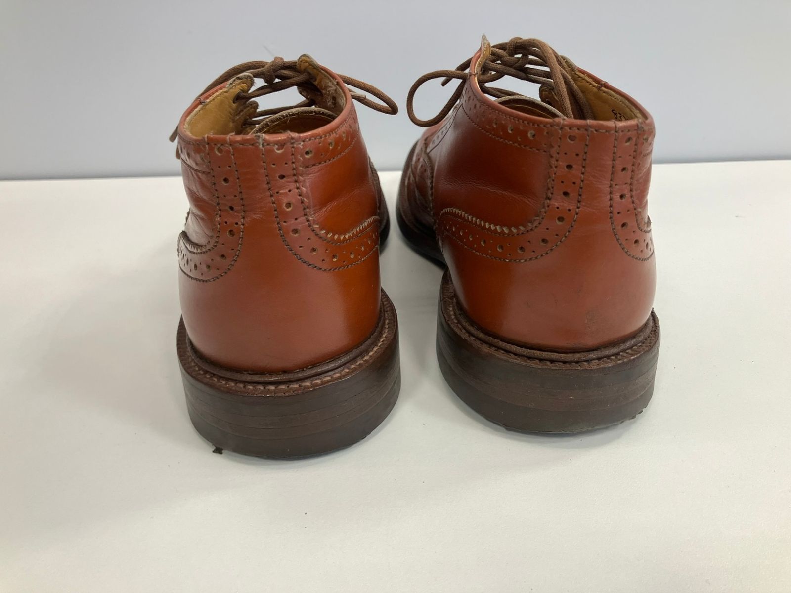 トリッカーズ カントリーブーツ ウィングチップ ショート 5.5 24cm 茶色